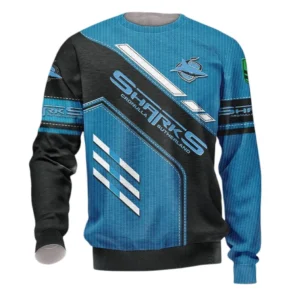 Cronulla Sharks Sweatshirt, All Over Print Sweatshirt  Cronulla Sharks DNRL1286302033
