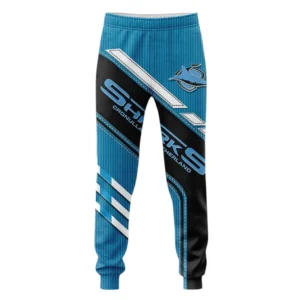 Cronulla Sharks Sweatpants, All Over Print Sweatpants Cronulla Sharks DNRL1286302033