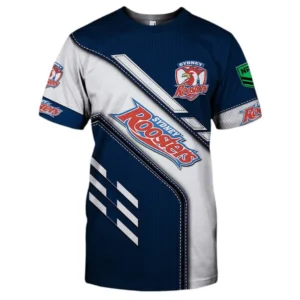 Sydney Roosters T-Shirt, All Over Print T-Shirt Sydney Roosters DNRL1286302034