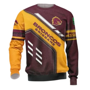Brisbane Broncos Sweatshirt, All Over Print Sweatshirt  Brisbane Broncos DNRL1286302036