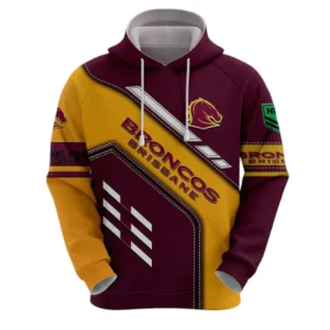 Brisbane Broncos Hoodie, All Over Print Hoodie Brisbane Broncos DNRL1286302036