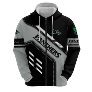 Penrith Panthers Zipper Hoodie, All Over Print Zipper Hoodie Penrith Panthers DNRL1286302037