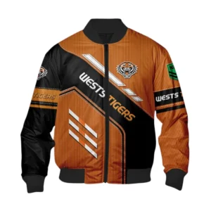 Wests Tigers Bomber Jacket, All Over Print Bomber Jacket Wests Tigers DNRL1286302041