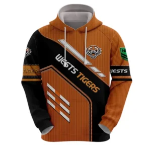 Wests Tigers Hoodie, All Over Print Hoodie Wests Tigers DNRL1286302041