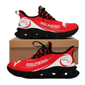Dolphin NRL Max Soul Shoes, All Over Print Max Soul Shoes Dolphin NRL DNRL1296272026 - Black