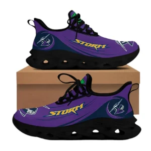 Melbourne Storm Max Soul Shoes, All Over Print Max Soul Shoes Melbourne Storm DNRL1296272031 - Black