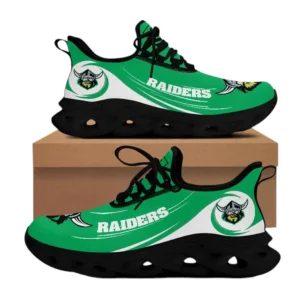 Canberra Raiders Max Soul Shoes, All Over Print Max Soul Shoes Canberra Raiders DNRL1296272038 - Black