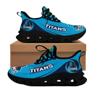Gold Coast Titans Max Soul Shoes, All Over Print Max Soul Shoes Gold Coast Titans DNRL1296272039 - Black