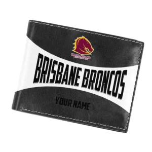 Brisbane Broncos Horizontal Leather Wallet, All Over Print Horizontal Leather Wallet Brisbane Broncos DNRL1326302027