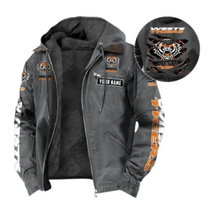Wests Tigers Hooded And Flannel Hoodie, All Over Print Hooded And Flannel Hoodie Wests Tigers DNRL1346302029 - Gray