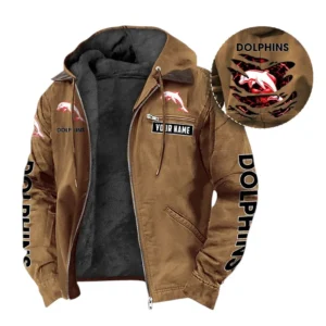 Redcliffe Dolphins Hooded And Flannel Hoodie, All Over Print Hooded And Flannel Hoodie Redcliffe Dolphins DNRL1346302037 - Camel