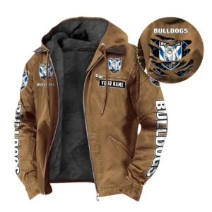 Canterbury Bankstown Bulldogs Hooded And Flannel Hoodie, All Over Print Hooded And Flannel Hoodie Canterbury Bankstown Bulldogs DNRL1346302040 - Camel