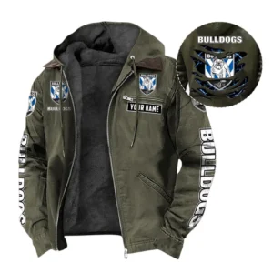 Canterbury Bankstown Bulldogs Hooded And Flannel Hoodie, All Over Print Hooded And Flannel Hoodie Canterbury Bankstown Bulldogs DNRL1346302040 - Green