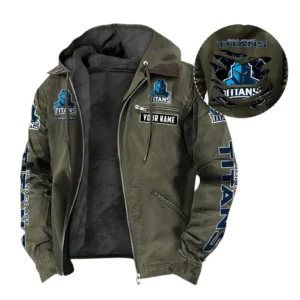 Gold Coast Titans Hooded And Flannel Hoodie, All Over Print Hooded And Flannel Hoodie Gold Coast Titans DNRL1346302041 - Green