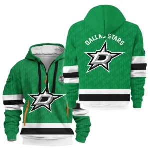 Dallas Stars Hoodie Half Zipper NHL 2025 For Fan Dallas Stars HVN1053DAL060625HODZ