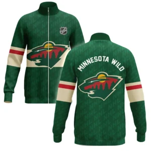 Minnesota Wild Stand Collar Jacket NHL 2025 For Fan Minnesota Wild HVN1053MIN060625SCJ