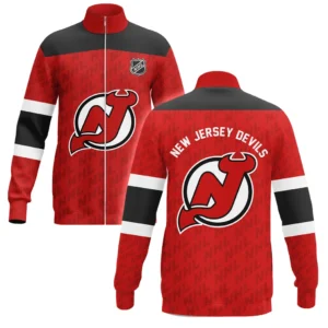 New Jersey Devils Stand Collar Jacket NHL 2025 For Fan New Jersey Devils HVN1053NJD060625SCJ