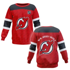 New Jersey Devils Sweatshirt NHL 2025 For Fan New Jersey Devils HVN1053NJD060625SW