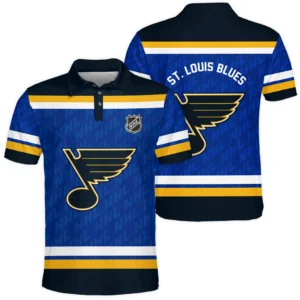 St. Louis Blues Polo Shirt NHL 2025 For Fan St. Louis Blues HVN1053STL060625POS