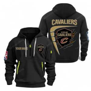 Cleveland Cavaliers NBA Hoodie Half Zipper NBA07010224893, Gift For Fan Cleveland Cavaliers - Black