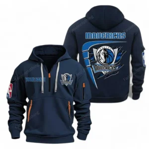 Dallas Mavericks NBA Hoodie Half Zipper NBA07010224894, Gift For Fan Dallas Mavericks - Navy