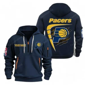 Indiana Pacers NBA Hoodie Half Zipper NBA07010224899, Gift For Fan Indiana Pacers - Navy