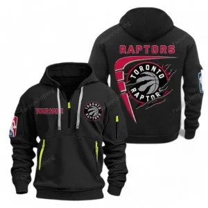 Toronto Raptors NBA Hoodie Half Zipper NBA07010224915, Gift For Fan Toronto Raptors - Black