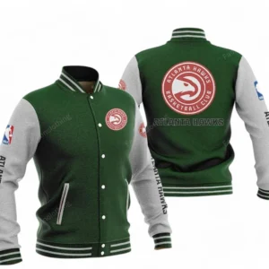 Atlanta Hawks NBA Baseball Jacket NBA09010625111, Gift For Fan Atlanta Hawks - Green