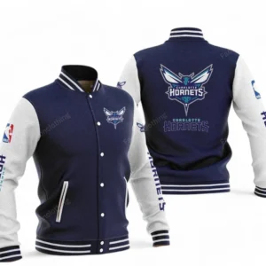 Charlotte Hornets NBA Baseball Jacket NBA09010625114, Gift For Fan Charlotte Hornets - Navy