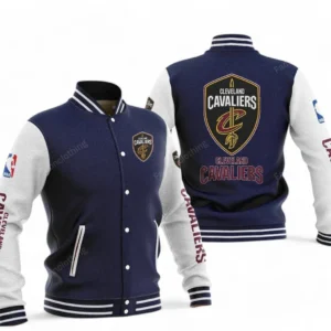 Cleveland Cavaliers NBA Baseball Jacket NBA09010625116, Gift For Fan Cleveland Cavaliers - Navy