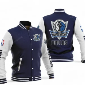 Dallas Mavericks NBA Baseball Jacket NBA09010625117, Gift For Fan Dallas Mavericks - Navy