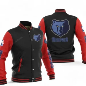 Memphis Grizzlies NBA Baseball Jacket NBA09010625125, Gift For Fan Memphis Grizzlies - Red Black