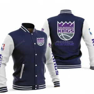 Sacramento Kings NBA Baseball Jacket NBA09010625136, Gift For Fan Sacramento Kings - Navy