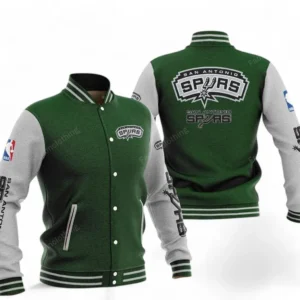 San Antonio Spurs NBA Baseball Jacket NBA09010625137, Gift For Fan San Antonio Spurs - Green