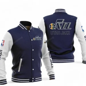 Utah Jazz NBA Baseball Jacket NBA09010625139, Gift For Fan Utah Jazz - Navy