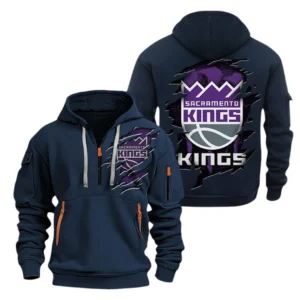 Sacramento Kings Hoodie Half Zipper NBA56180125020 - Gift For Fan Sacramento Kings - Blue