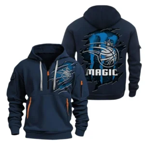 Orlando Magic Hoodie Half Zipper NBA56180125025 - Gift For Fan Orlando Magic - Blue