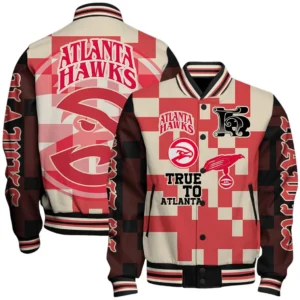 Atlanta Hawks  Baseball Jacket NBA74170125056- Gift For Fan Atlanta Hawks  -Baseball Jacket