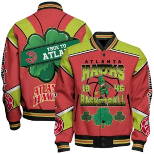 Atlanta Hawks  Baseball Jacket NBA74170125182- Gift For Fan Atlanta Hawks  -Baseball Jacket