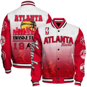 Atlanta Hawks  Baseball Jacket NBA74170125266- Gift For Fan Atlanta Hawks  -Baseball Jacket