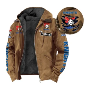 Newcastle Knights Hooded And Flannel Hoodie, Gift For Newcastle Knights Fan NRL104060925336 - Camel