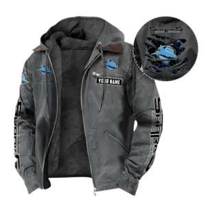 Cronulla Sharks Hooded And Flannel Hoodie, Gift For Cronulla Sharks Fan NRL104060925346 - Gray