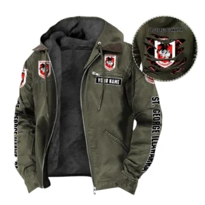St. George Illawarra Dragons Hooded And Flannel Hoodie, Gift For St. George Illawarra Dragons Fan NRL104060925347 - Green