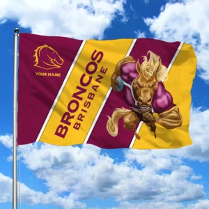 Brisbane Broncos 3D House Flags NFL, Gift For Brisbane Broncos Fan NRL105061225448