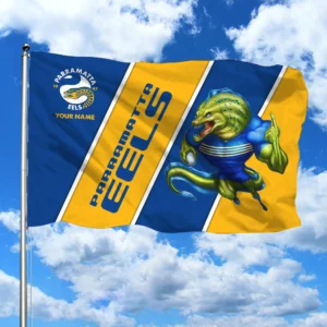 Parramatta Eels 3D House Flags NFL, Gift For Parramatta Eels Fan NRL105061225451