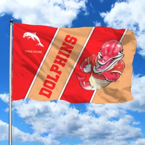Redcliffe Dolphins 3D House Flags NFL, Gift For Redcliffe Dolphins Fan NRL105061225458