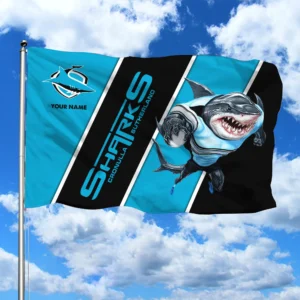 Cronulla Sharks 3D House Flags NFL, Gift For Cronulla Sharks Fan NRL105061225459