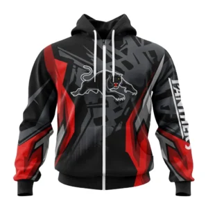 Penrith Panthers NRL Zipper Hoodie 3D Print, Personalize Name and Number NRL108061625789