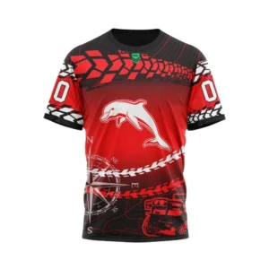 Dolphins NRL T-Shirt 3D Print, Personalize Name and Number NRL108061625793