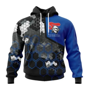 Newcastle Knights NRL Hoodie 3D Print, Personalize Name and Number NRL108061625805